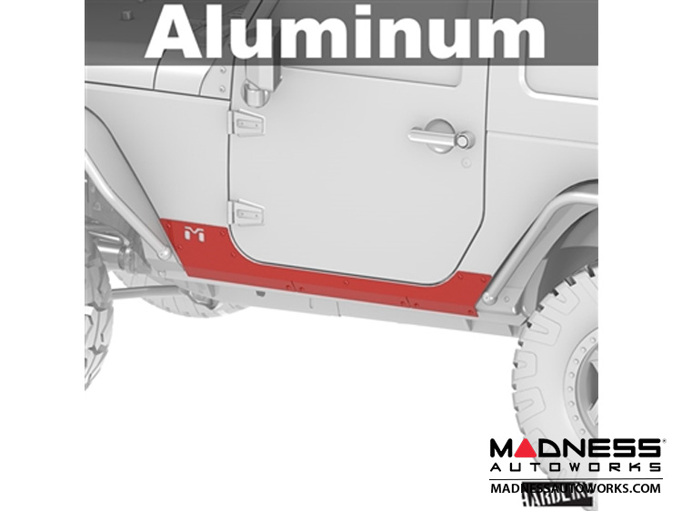 Jeep Wrangler JK Universal Aluminum Rocker ExoSkin - Pair - 2Door